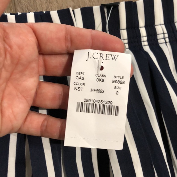 NWT - J. CREW MERCANTILE Nautical Stripe Skirt - Picture 3 of 10